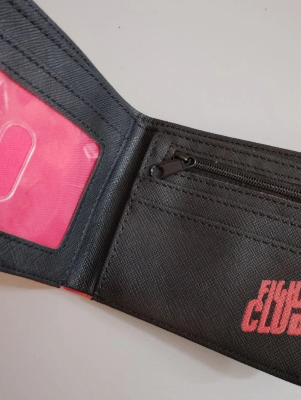 New fight club Brad pitt anime manga leather wallet